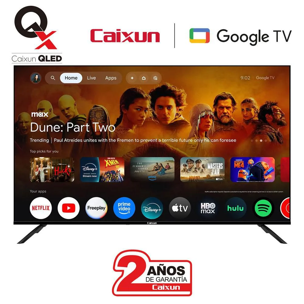 Televisor CAIXUN 55 pulgadas QLED Uhd4K Smart TV C55KAUGQ