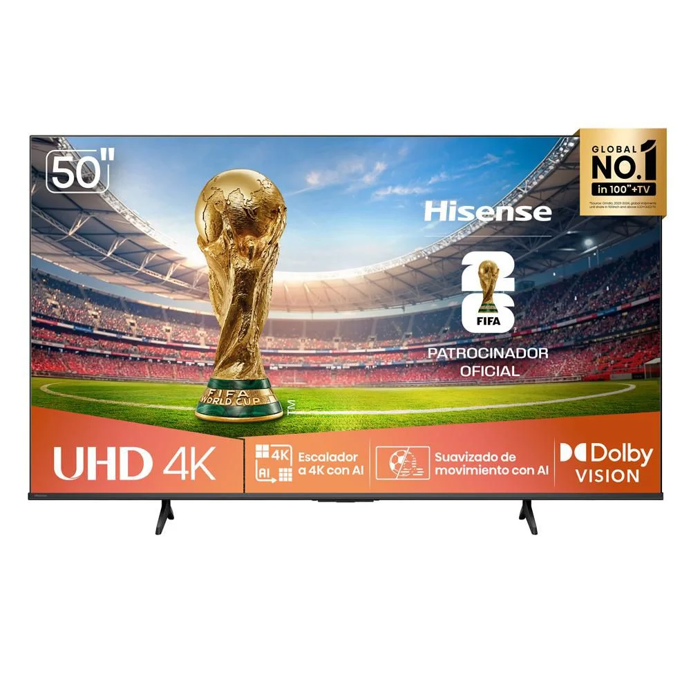 Televisor HISENSE 50 pulgadas LED Uhd4K Smart TV 50A6NV