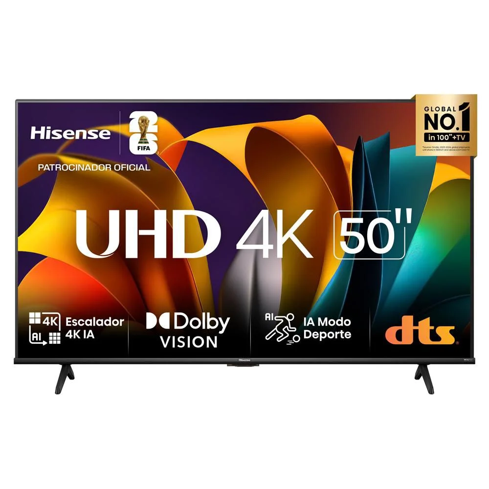 Televisor HISENSE 50 pulgadas LED Uhd4K Smart TV 50A6N