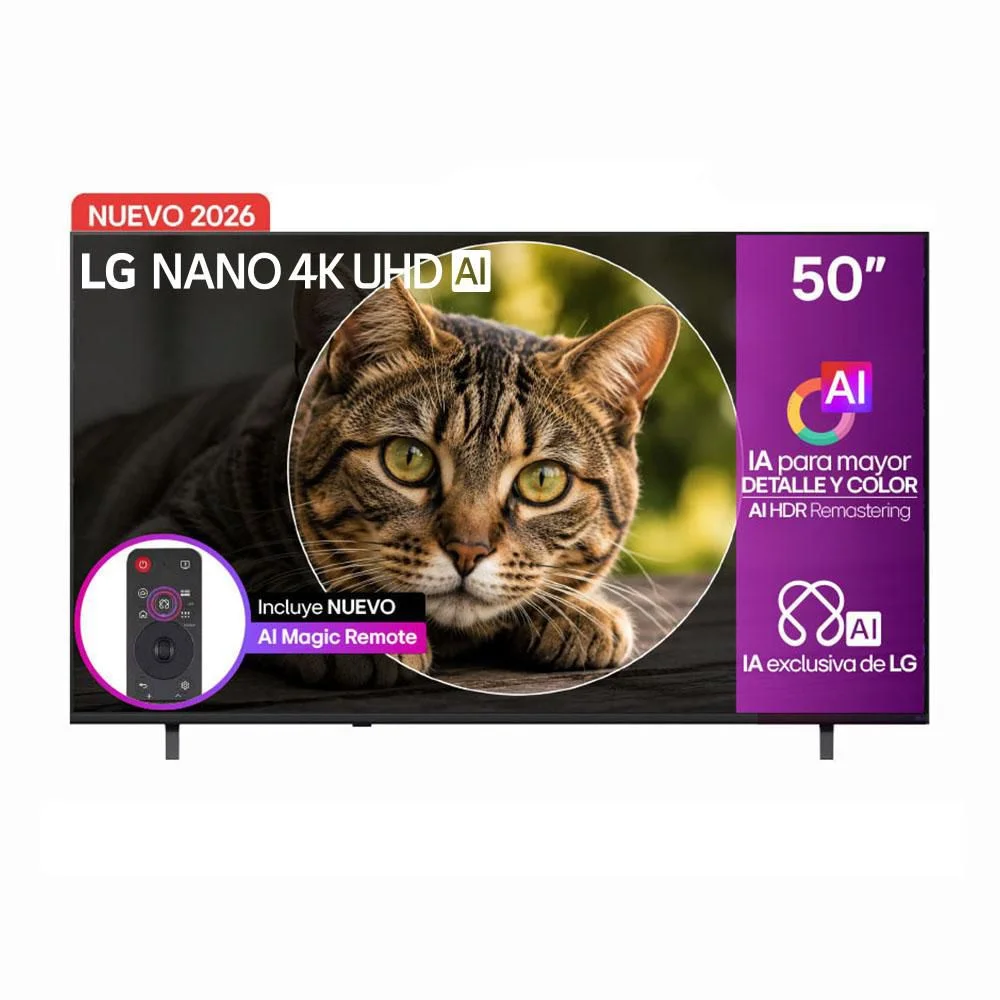 Televisor LG 50 pulgadas LED Uhd4K Smart TV 50NU855BPSA NANO Magic Control
